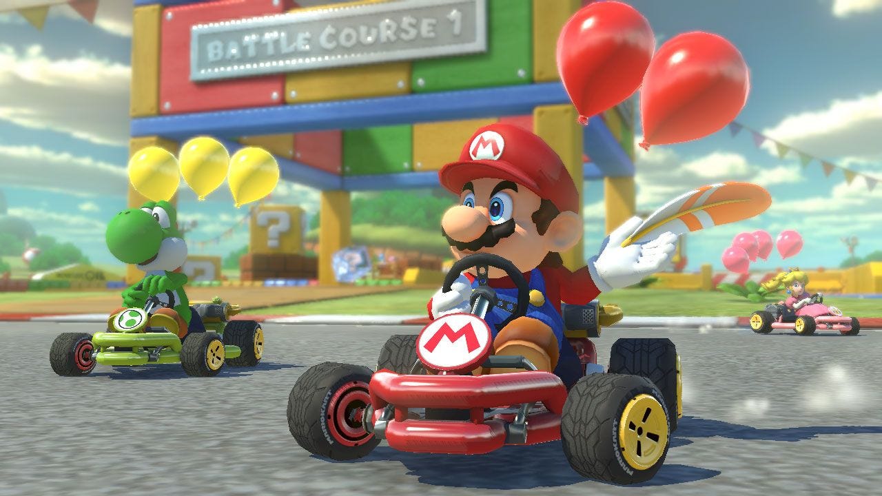 mario kart 8 deluxe switch 2 player